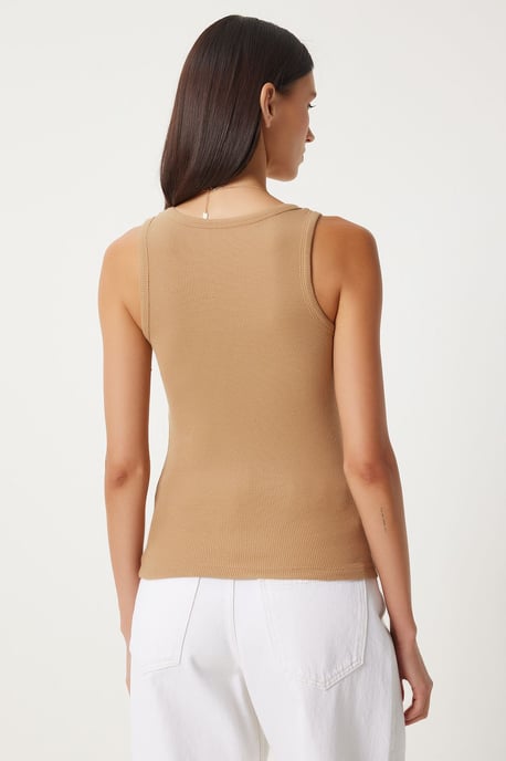 Fitted U-Hals Gestricktes 2er-Pack Tanktop - Image 5