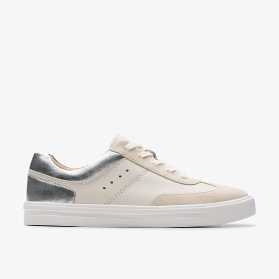 Makea Court Silver Combi Trainers - Image 1
