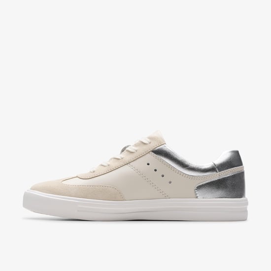 Makea Court Silver Combi Trainers - Image 2