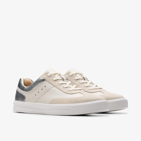 Makea Court Silver Combi Trainers - Image 4
