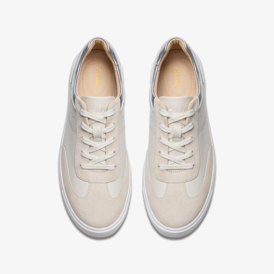 Makea Court Silver Combi Trainers - Image 6