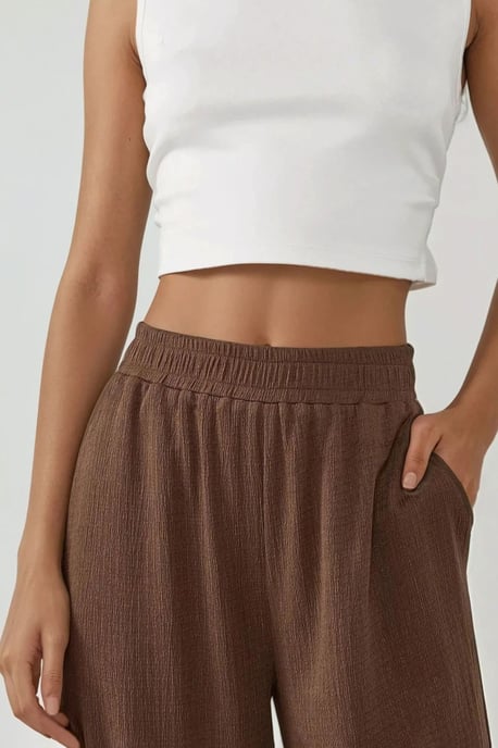 Weite leg Textur Strickhosen - Image 2