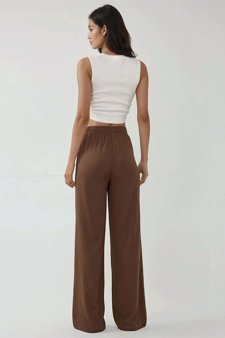 Weite leg Textur Strickhosen - Image 5