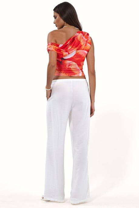 Women's Wide-Leg Woven Trousers - Image 4