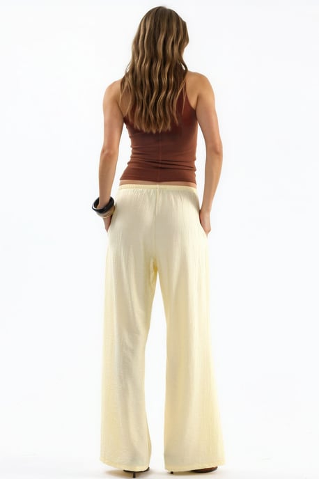 Damen weit geschnittene gewebte Hose - Image 2