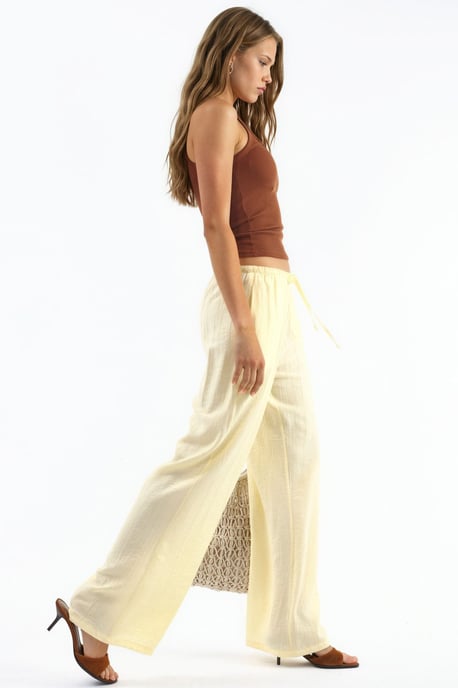 Damen weit geschnittene gewebte Hose - Image 3