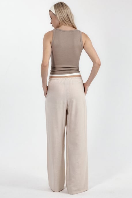 Damen Weitbeinige Gewebte Hosen - Image 2