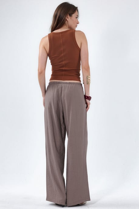 Damen weit geschnittene gewebte Hose - Image 5