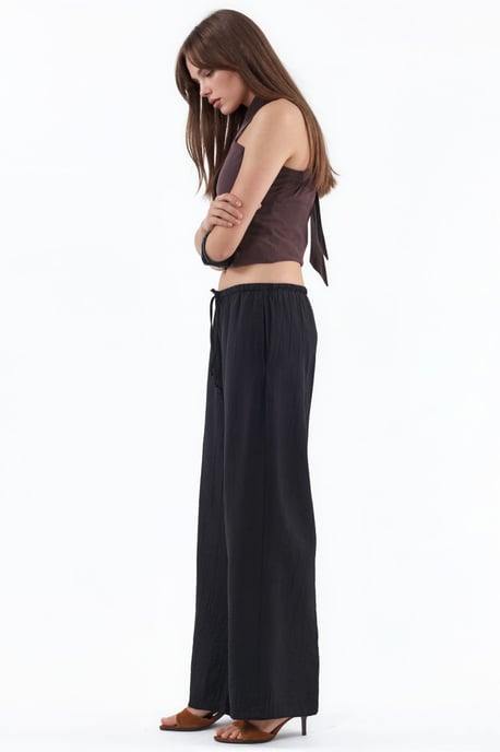 Damen Hosen mit weitem Bein aus Gewebe - Image 2