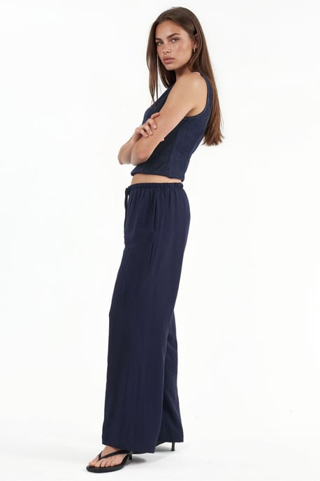 Damen weit geschnittene gewebte Hose - Image 3