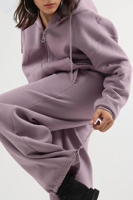 Damen Lange Fleece-Hosenträgerhosen - Image 4