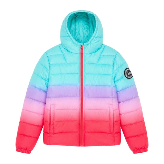 Mädchen Gestepptes Warmwetterjacke Kinder Pink Kapuzen Wintermantel - Image 1