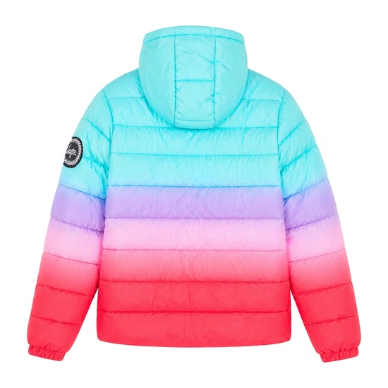 Mädchen Gestepptes Warmwetterjacke Kinder Pink Kapuzen Wintermantel - Image 2