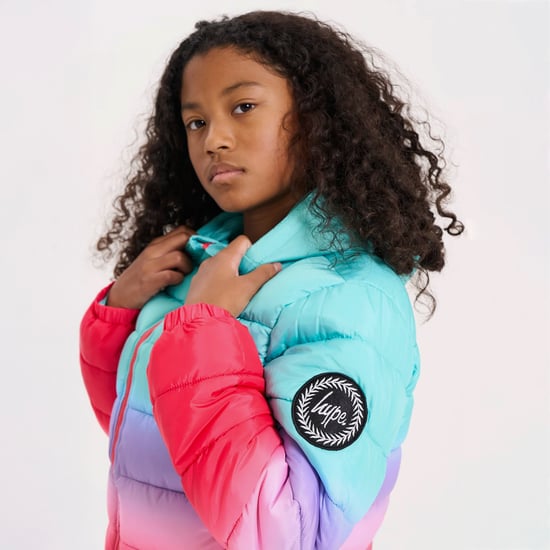 Mädchen Gestepptes Warmwetterjacke Kinder Pink Kapuzen Wintermantel - Image 5