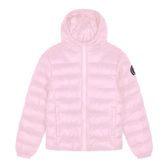Mädchen Steppjacke Kinder Pink Kapuzengefütterte Warme Winterjacke - Image 1