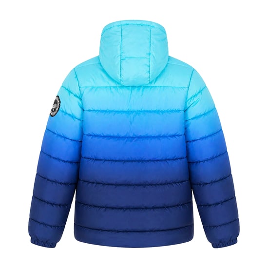 Jungen Steppjacke Kinder Blau-Ozean-Gradient Kapuzen Wärmender Mantel - Image 2