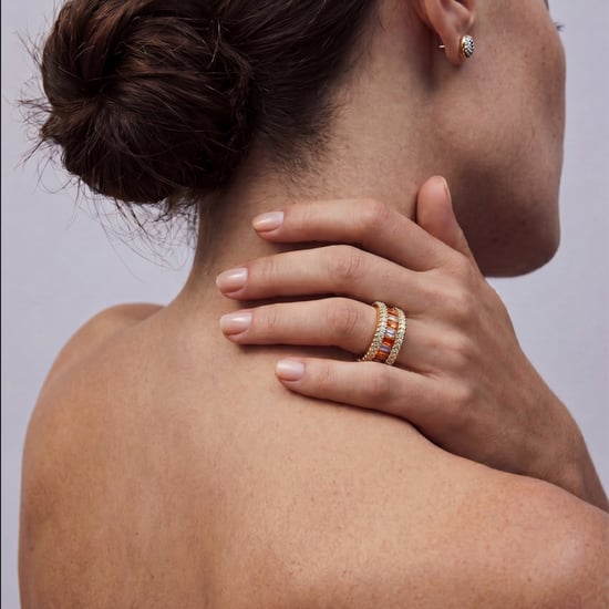Luxenter-Ring aus Metalllegierung und mehrfarbigem Zirkonia, gefertigt in 18-karat-Gelbgold – Baldlal - Image 5