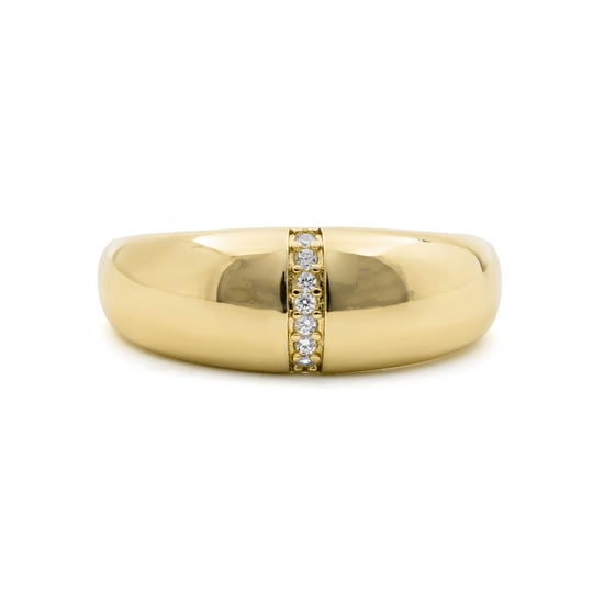 Luxenter Brilliant Metal and Zirconia Alloy Ring in 18 karat Gelbgold - Dushli - Image 6