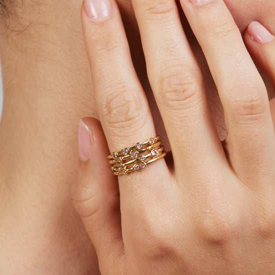 Luxenter-Ring aus brillantem Metall und Zirkonia-Legierung, gefertigt in 18-karat-Gelbgold – Ulethel - Image 4