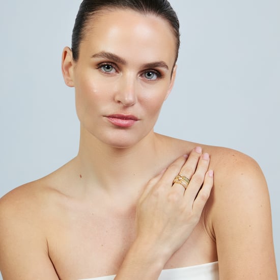 Luxenter-Ring aus Metalllegierung und mehrfarbigem Zirkonia, gefertigt in 18-karat-Gelbgold – Thihsak - Image 2