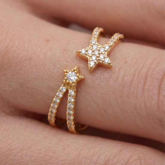 Luxenter Brilliant Metal and Zirconia Alloy Ring in 18 karat Gelbgold - Helmsu - Image 4