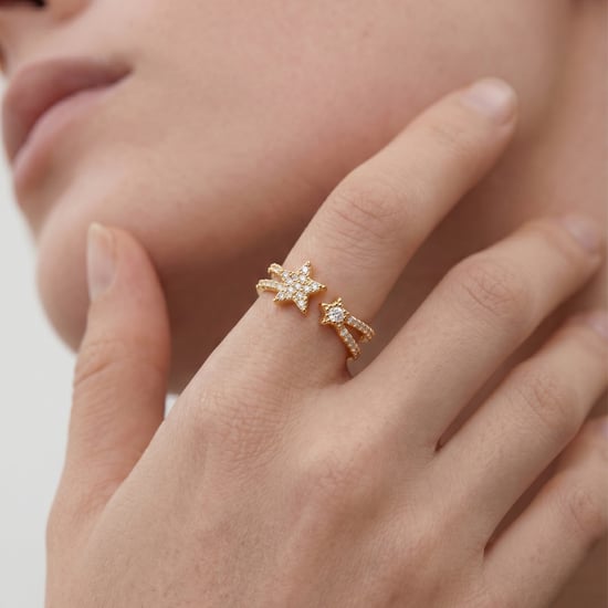 Luxenter Brilliant Metal and Zirconia Alloy Ring in 18 karat Gelbgold - Helmsu - Image 5