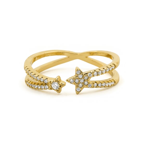 Luxenter Brilliant Metal and Zirconia Alloy Ring in 18 karat Gelbgold - Helmsu - Image 6