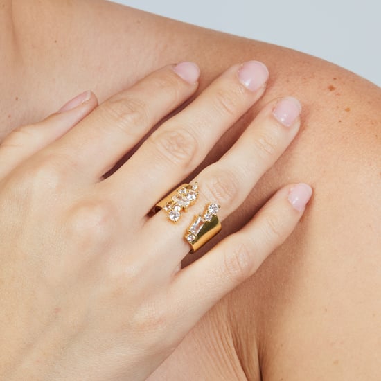 Luxenter-Ring aus brillantem Metall und Zirkonia-Legierung, gefertigt in 18-karat-Gelbgold – Legin - Image 4