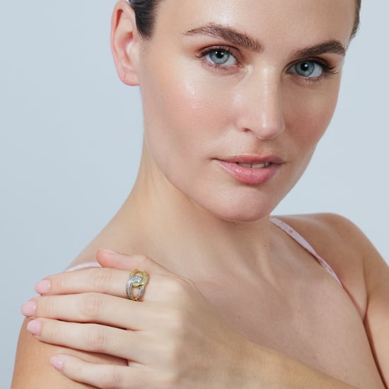 Luxenter Brilliant Metal and Zirconia Alloy Ring in 18 karat Gelbgold - Denan - Image 2