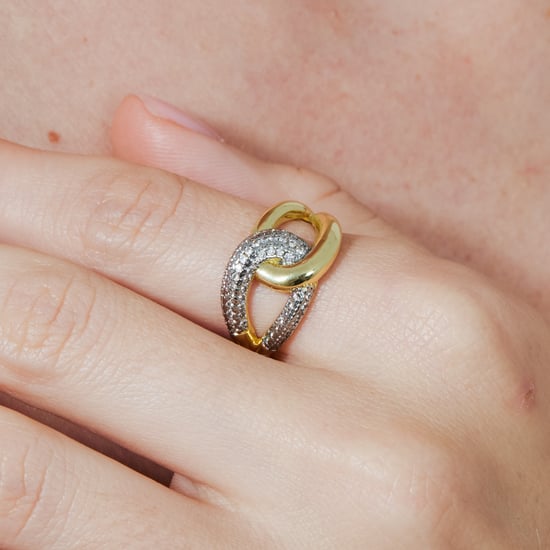 Luxenter Brilliant Metal and Zirconia Alloy Ring in 18 karat Gelbgold - Denan - Image 4