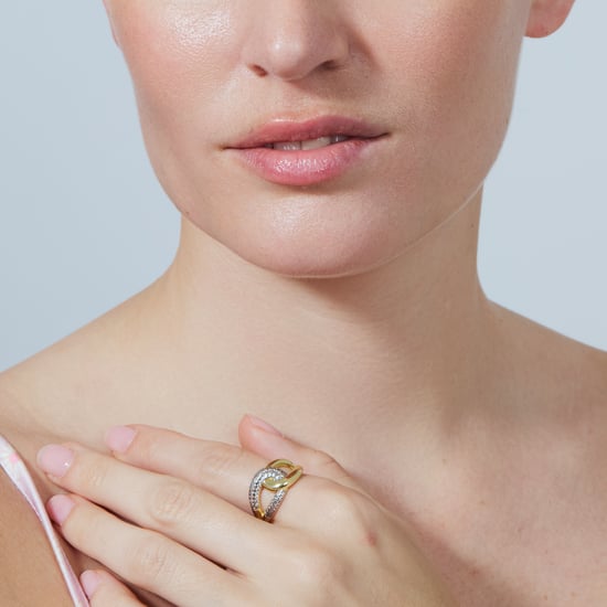 Luxenter Brilliant Metal and Zirconia Alloy Ring in 18 karat Gelbgold - Denan - Image 5