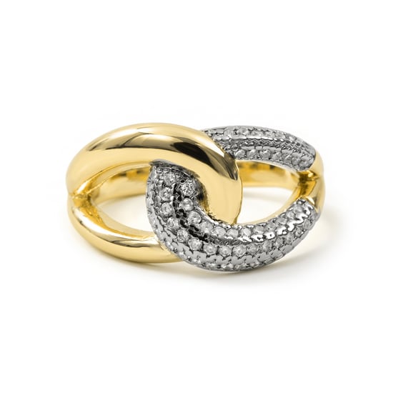 Luxenter Brilliant Metal and Zirconia Alloy Ring in 18 karat Gelbgold - Denan - Image 6