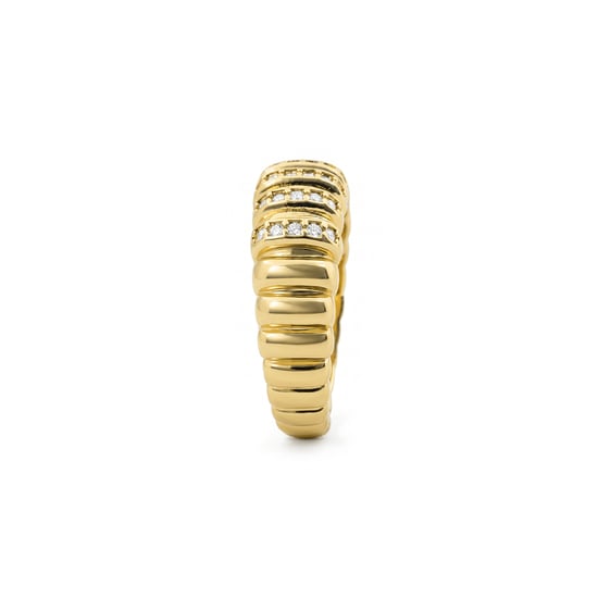 Luxenter Brilliant Metal and Zirconia Alloy Ring in 18 karat Gelbgold - Bakla - Image 3