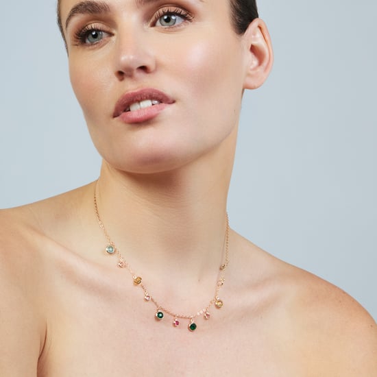 Luxenter-Halskette aus Metalllegierung und mehrfarbigem Zirkonia, gefertigt in 18-karat-Roségold – Huis - Image 2