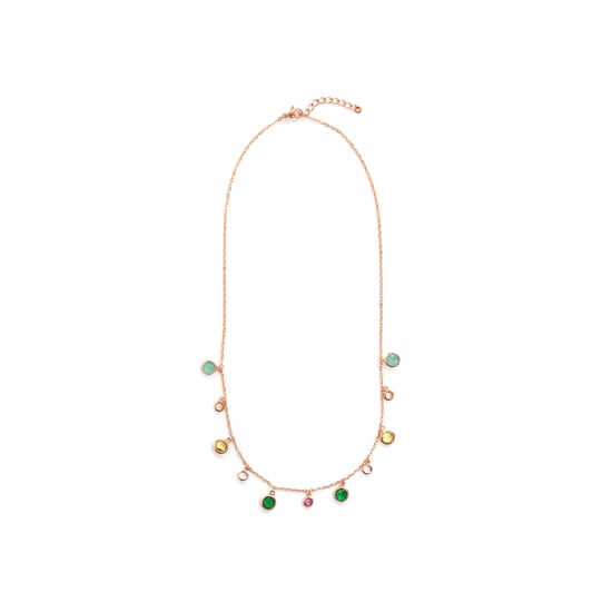 Luxenter-Halskette aus Metalllegierung und mehrfarbigem Zirkonia, gefertigt in 18-karat-Roségold – Huis - Image 3