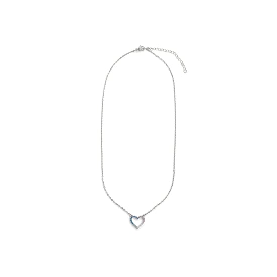 Luxenter-Halskette aus Metalllegierung und mehrfarbiger Zirkonia-Rhodium-Oberfläche – Dressur - Image 3