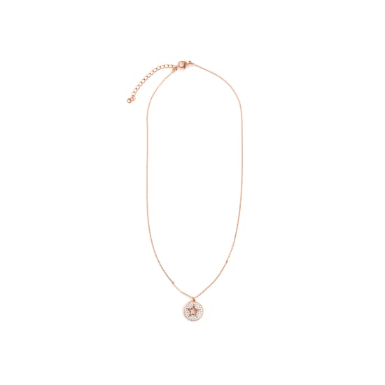 Luxenter-Halskette aus brillantem Metall und Zirkonia-Legierung, verarbeitet in 18-karat-Roségold – Lypil - Image 3