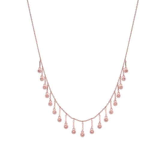 Luxenter Brilliant Zirconia-Halskette aus 18-karat-Roségold – Yaferth - Image 1
