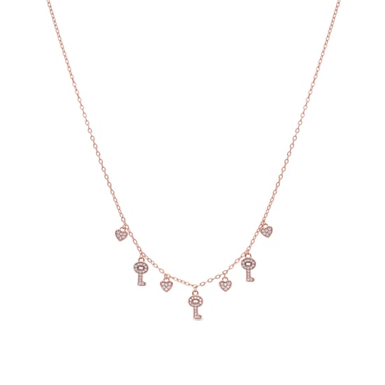 Luxenter Brilliant Zirconia Halskette aus 18 Karat Roségold - Muraz - Image 1