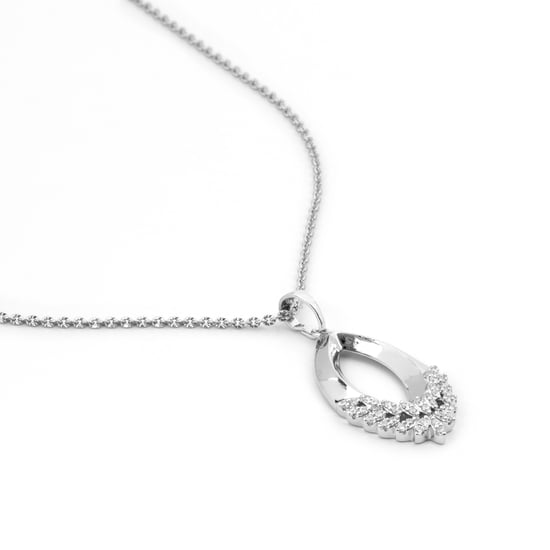 Luxenter-Halskette aus brillanter Metalllegierung und Zirkonia-Rhodium-Finish – Liwen - Image 3
