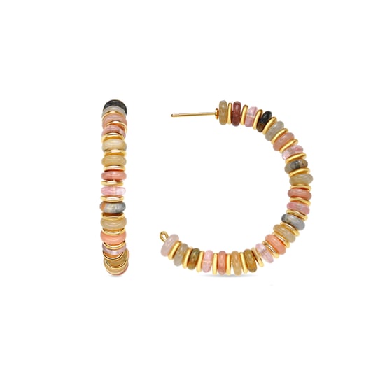 Luxenter Ohrringe in 18-karat-Gelbgold und Multicolor Natural Stone - Onisu - Image 1