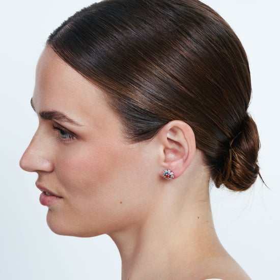 Luxenter-Ohrringe aus Metalllegierung und mehrfarbiger Zirkonia-Rhodium-Finish – Necoatl - Image 5