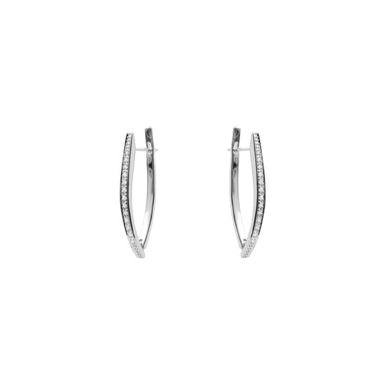 Luxenter Brilliant Rhodium-Finished-Ohrringe aus Metall und Zirkonia-Legierung – Mosiath - Image 3