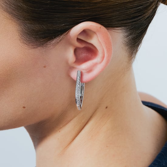 Luxenter Brilliant Rhodium-Finished-Ohrringe aus Metall und Zirkonia-Legierung – Mosiath - Image 4