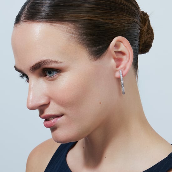 Luxenter Brilliant Rhodium-Finished-Ohrringe aus Metall und Zirkonia-Legierung – Mosiath - Image 5