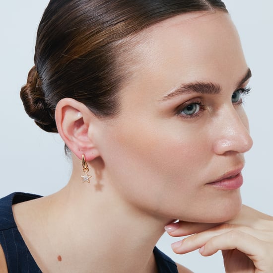 Luxenter Alloy Metal und Brilliant Zirconia Ohrringe in 18 Karat Roségold - Maliard - Image 2