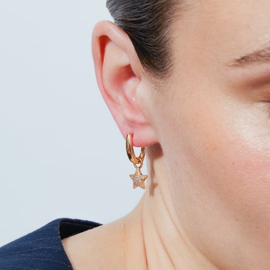 Luxenter Alloy Metal und Brilliant Zirconia Ohrringe in 18 Karat Roségold - Maliard - Image 4