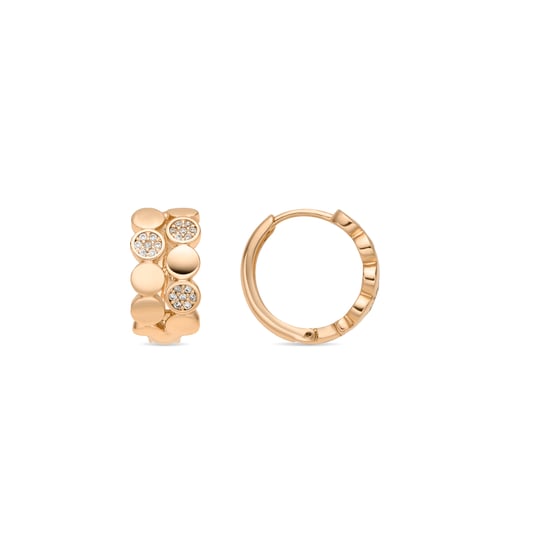 Luxenter Ohrringe mit 18-karätiger Gelbgold-Finish und Brillantstrass – Emka - Image 1