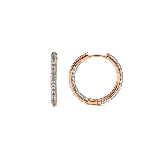 Luxenter Ohrringe mit Brillantstrass in 18 Karat Gelbgold – Jasoy - Image 1