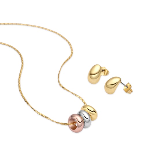 Luxenter Sets mit Rhodium-, 18 Karat Gelb- und Roségold-Finish – Khak - Image 1
